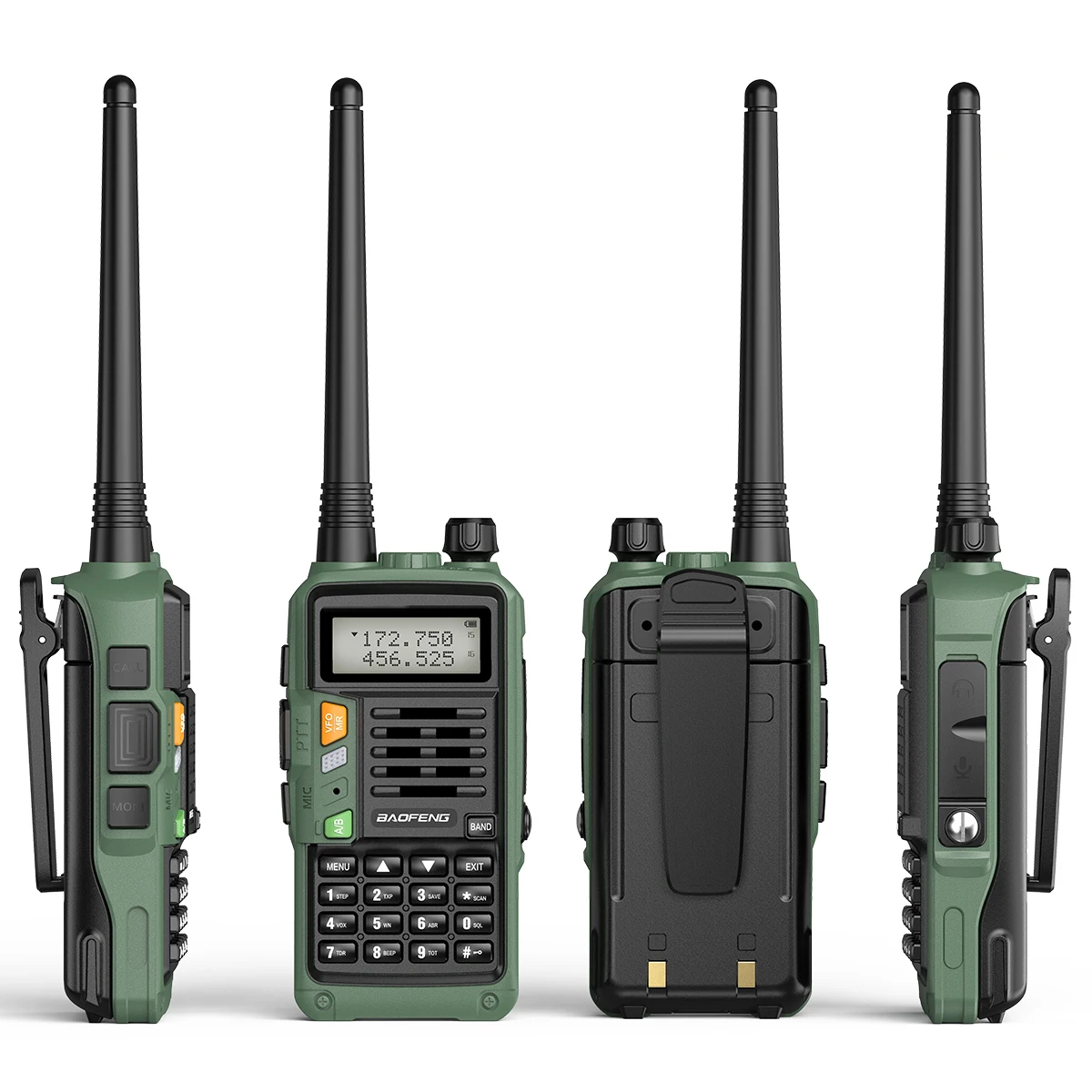BAOFENG UV-S9 Plus V1 V2 – Walkie Talkie impermeable de doble banda UHF VHF de alta potencia, 16 KM de largo alcance