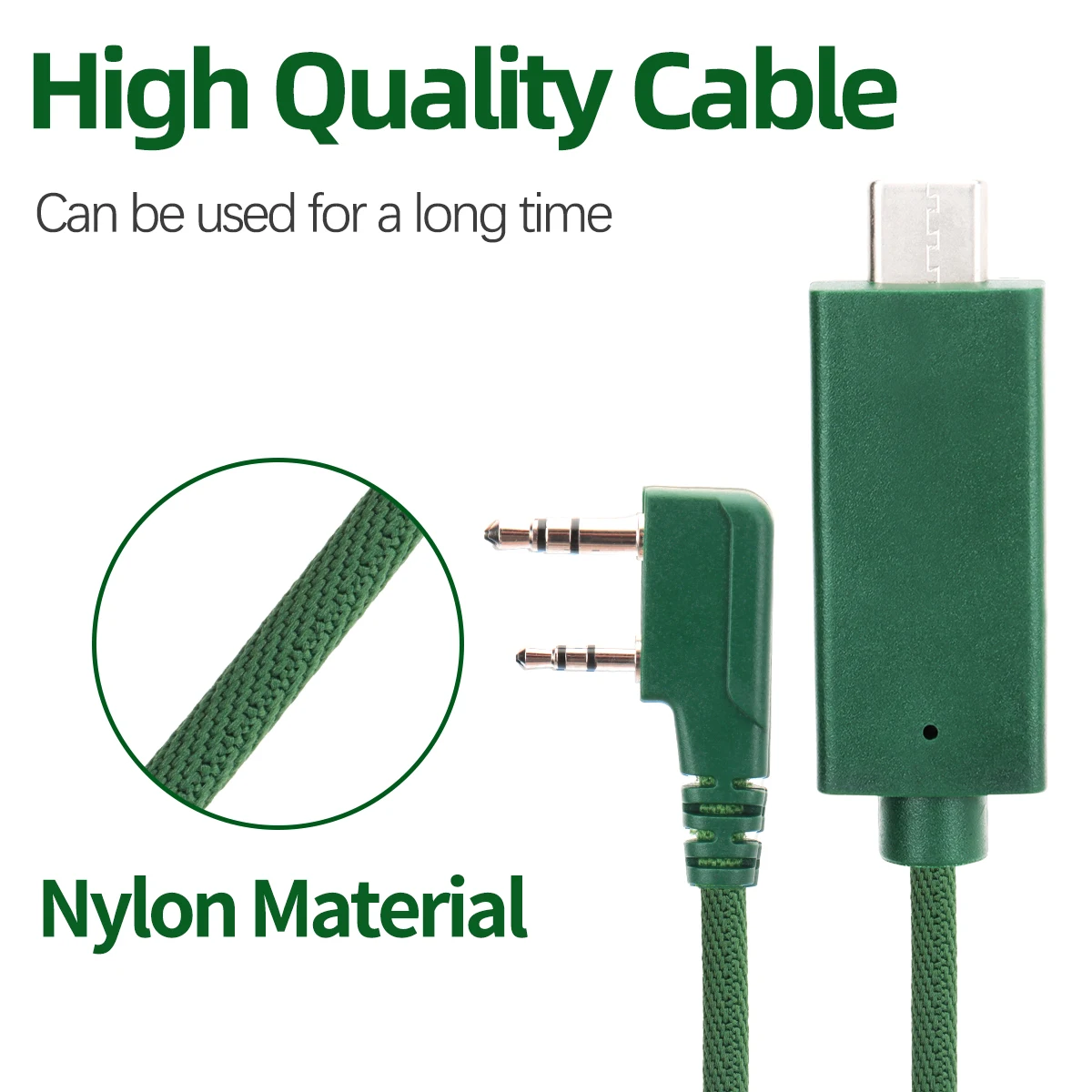 FTDI USB-C Programming Cable for Baofeng UV-5R & Quansheng Walkie Talkies - Easy Plug and Play