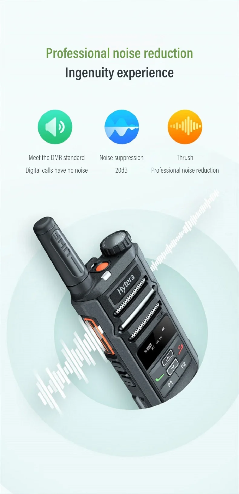 Hytera HYT-G36 WalkieTalkie Bluetooth voice DMR digital analog compatible Type-c fast charging