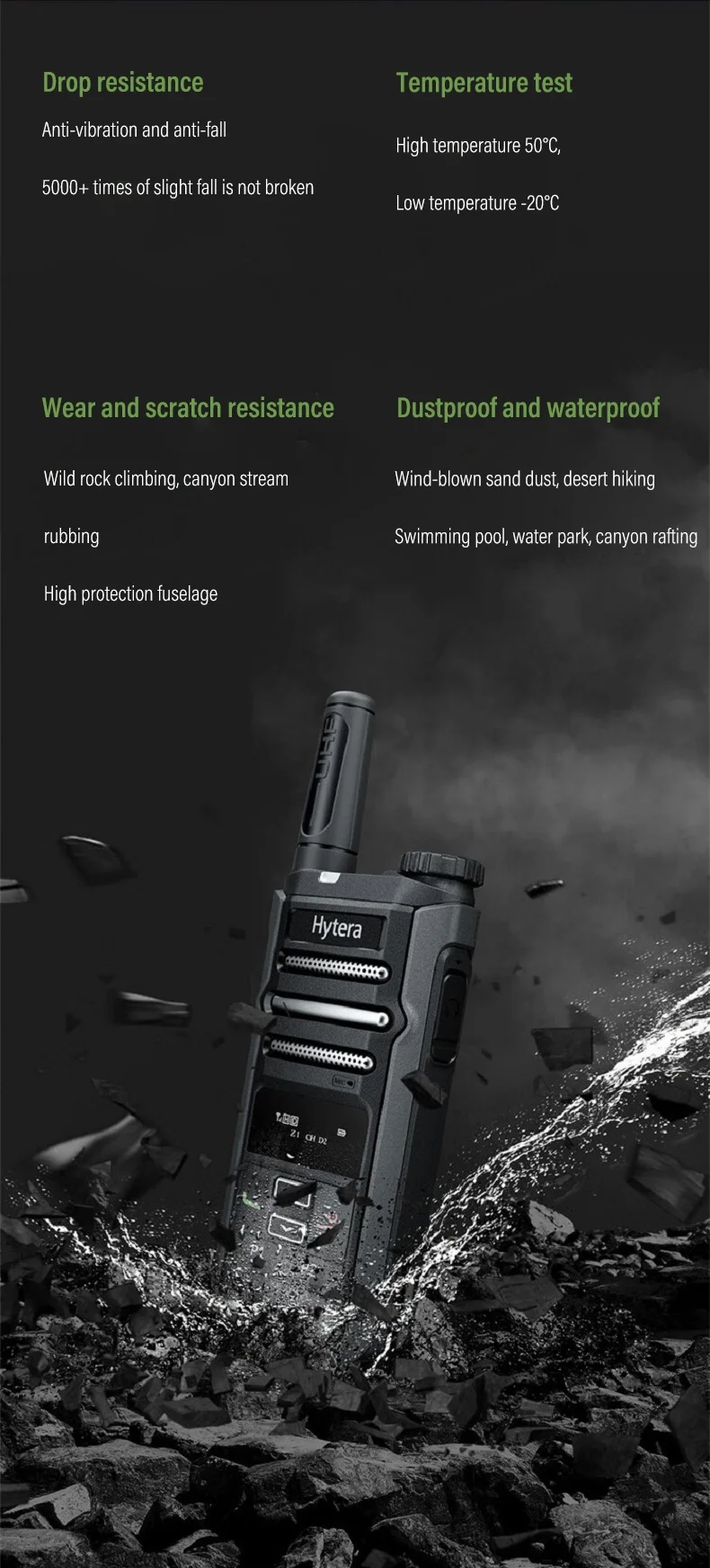 Hytera HYT-G36 WalkieTalkie Bluetooth voice DMR digital analog compatible Type-c fast charging