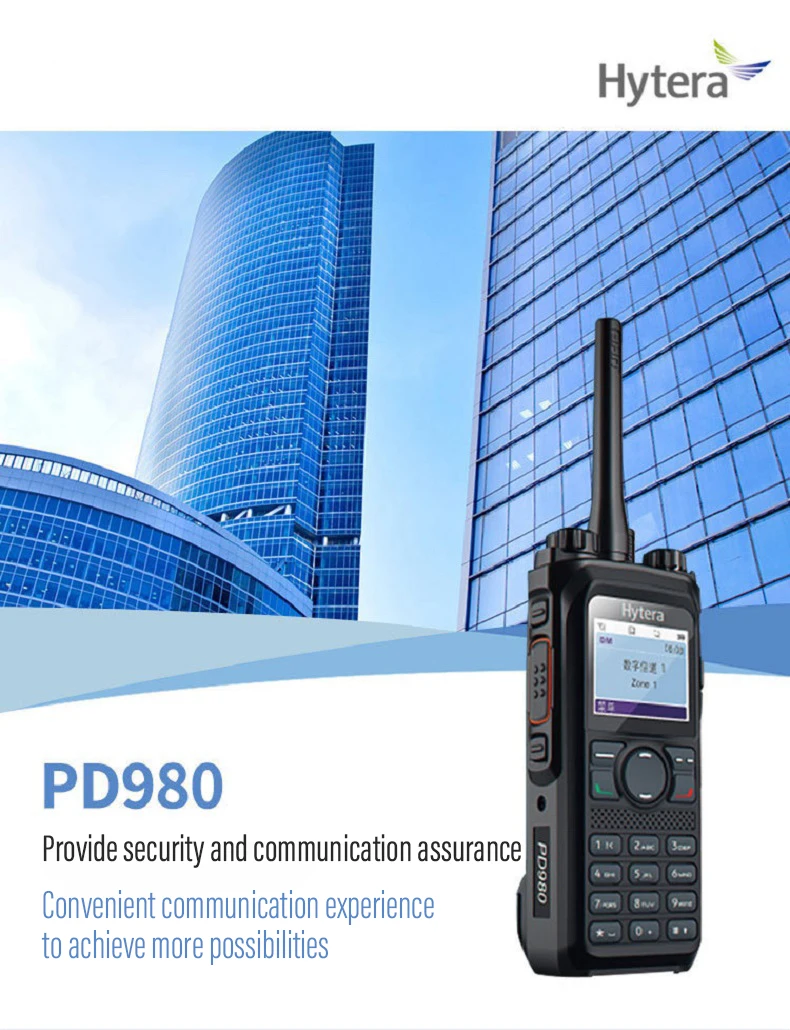 Hytera-PD980 Digital Noise Reduction Relay, Full-Duplex Call, Bluetooth Transmission, IP68 Wate