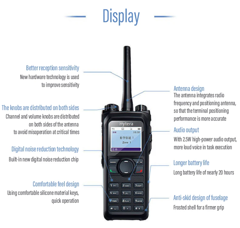 Hytera-PD980 Digital Noise Reduction Relay, Full-Duplex Call, Bluetooth Transmission, IP68 Wate