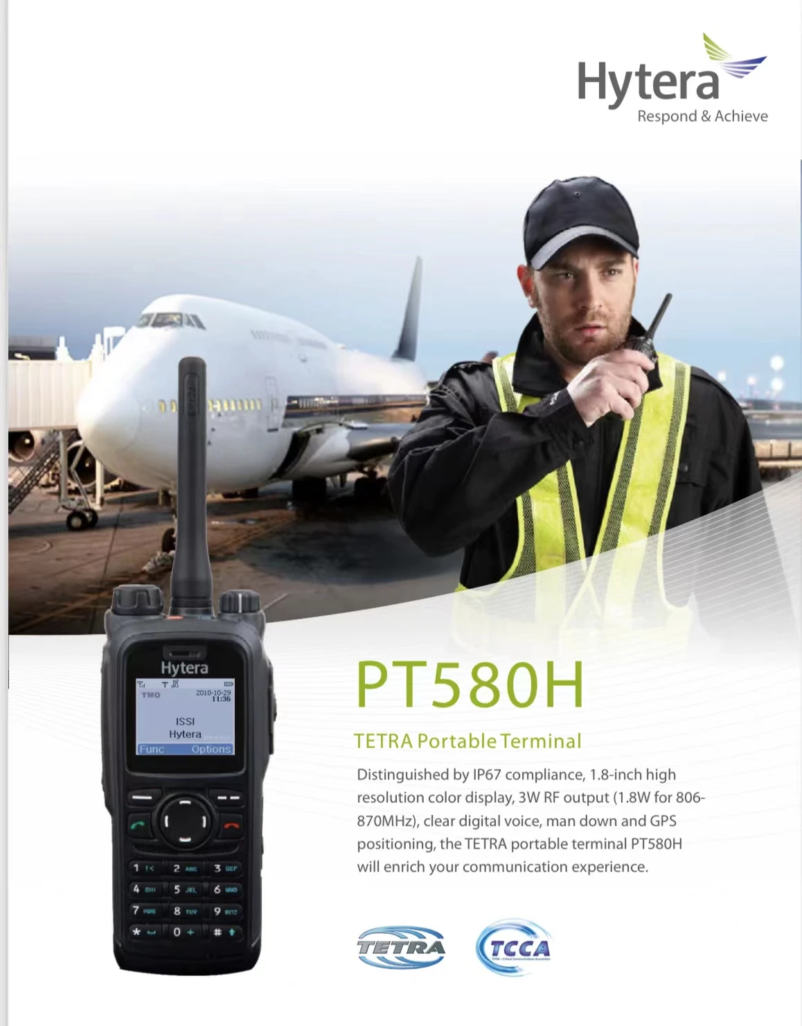 Digital Two-Way Radio Walkie Talkie, Hytera, Long Range, PT580H
