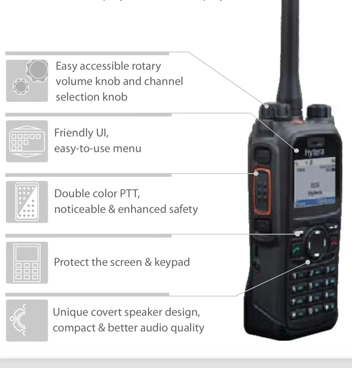 Digital Two-Way Radio Walkie Talkie, Hytera, Long Range, PT580H