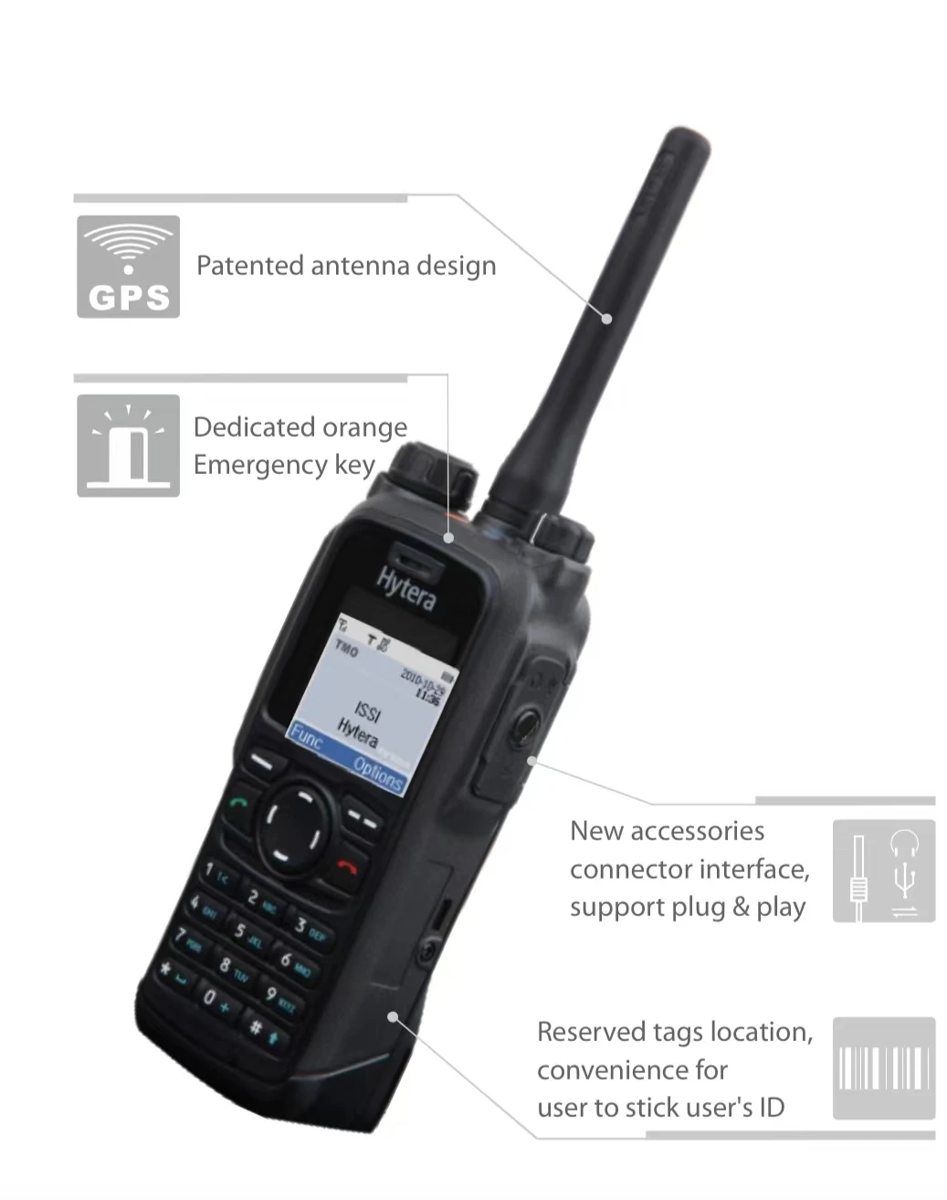 Digital Two-Way Radio Walkie Talkie, Hytera, Long Range, PT580H
