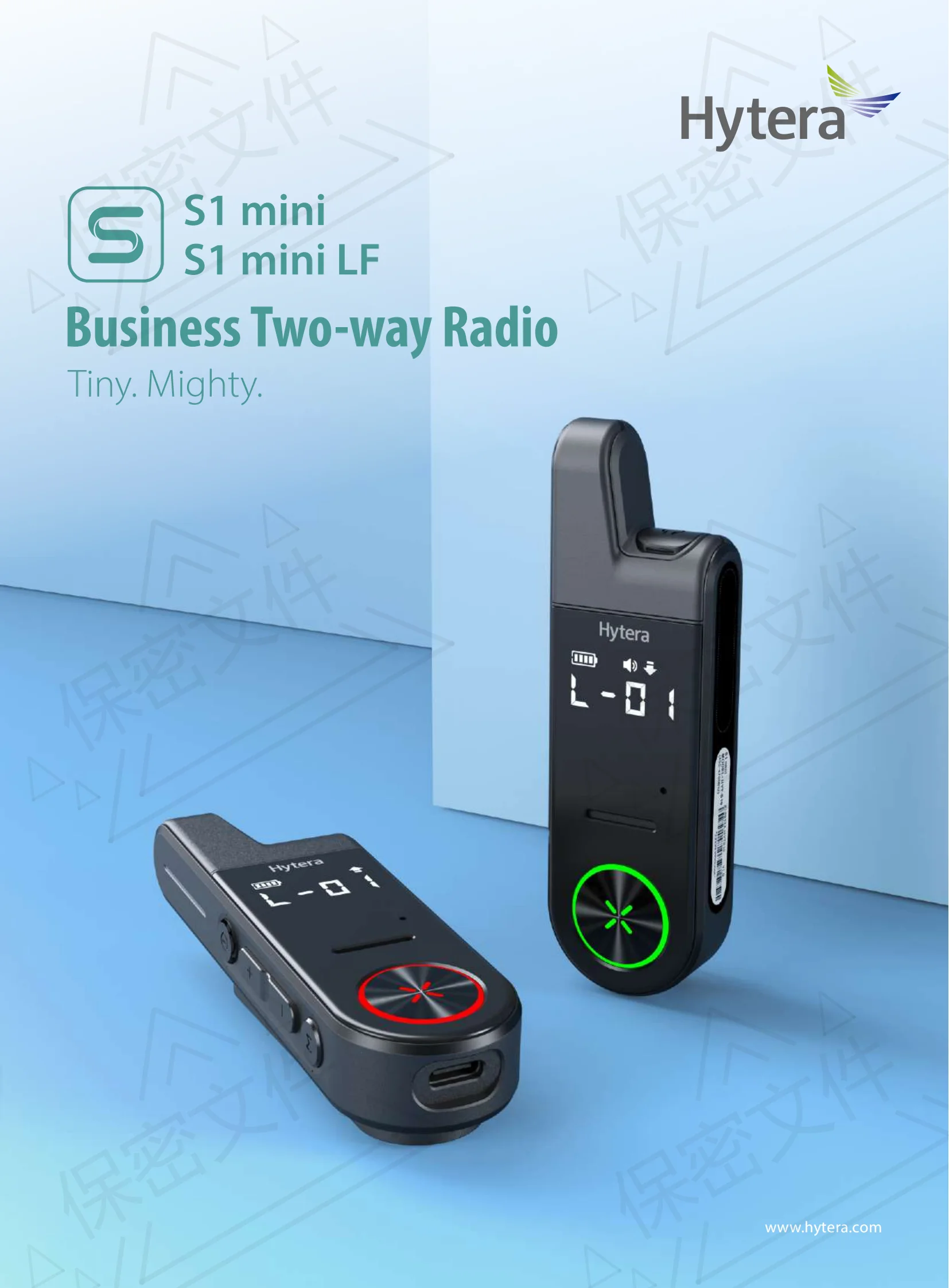 Original Hytera S1 mini Compact Collar Clip type Mini Walkie Talkie Long Range Analog Communica
