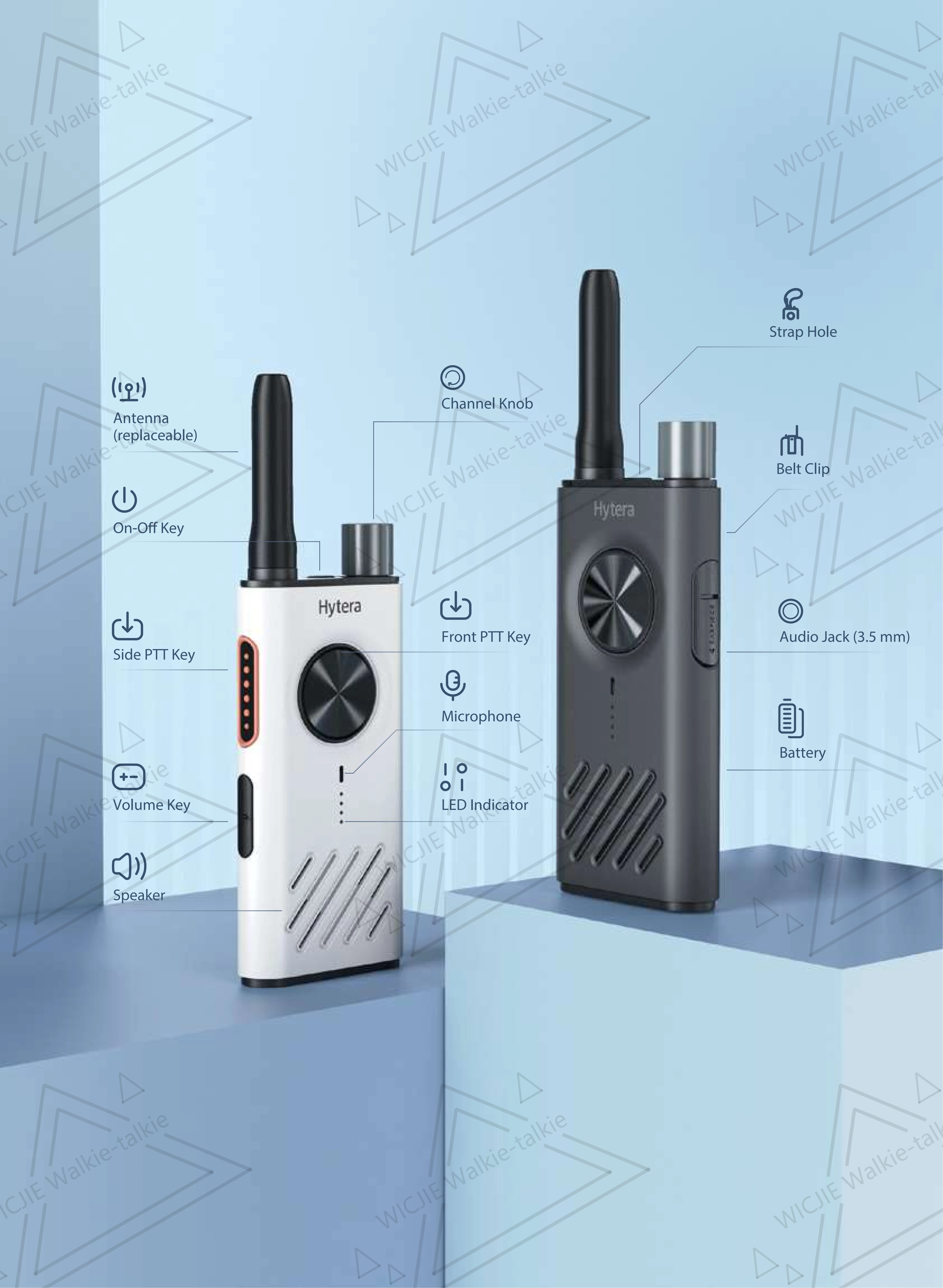 Hytera S1/S1mini walkie-talkie business hotel restaurant 4s shop outdoor camping ski walkie-tal