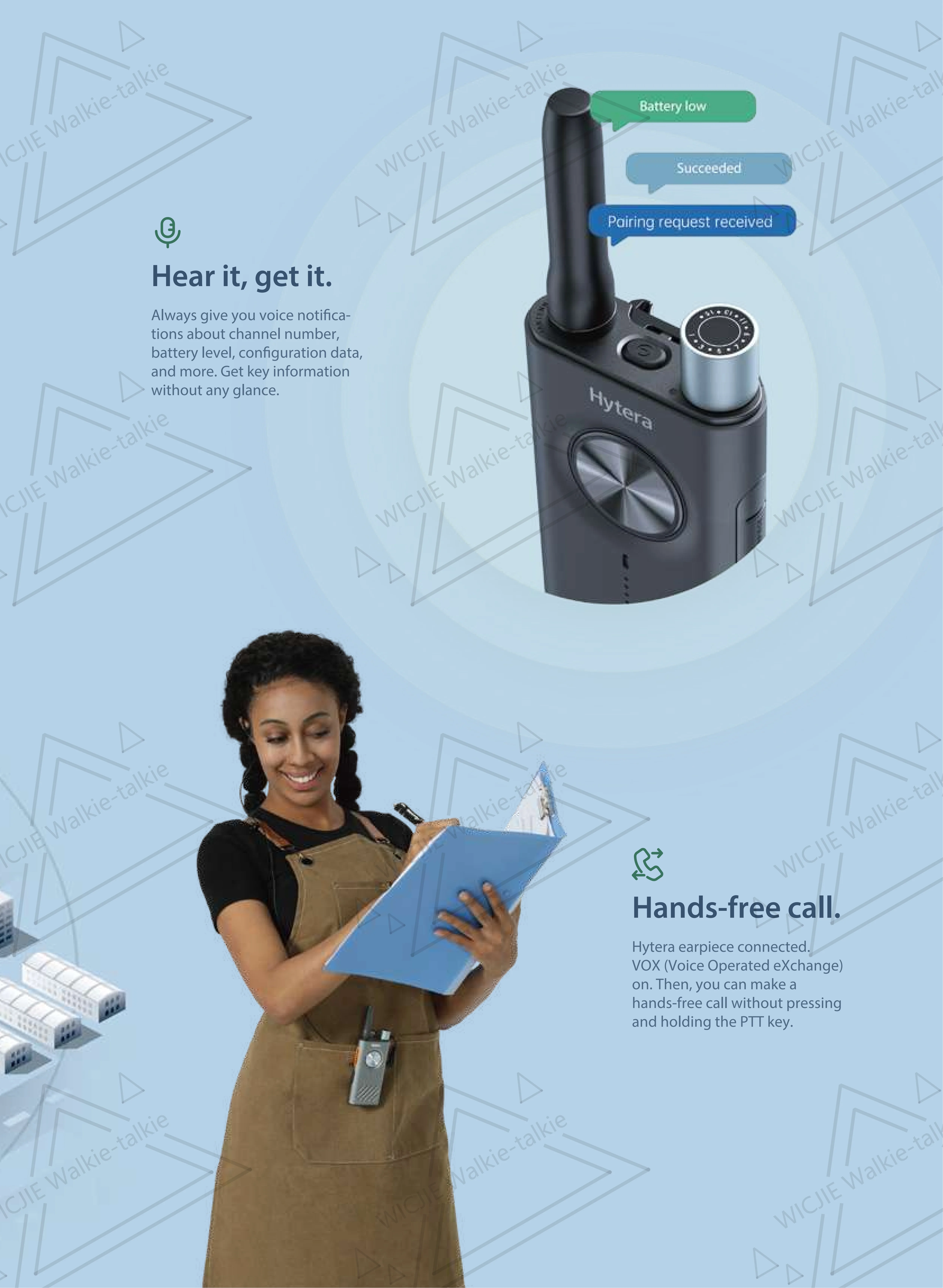 Hytera S1/S1mini walkie-talkie business hotel restaurant 4s shop outdoor camping ski walkie-tal