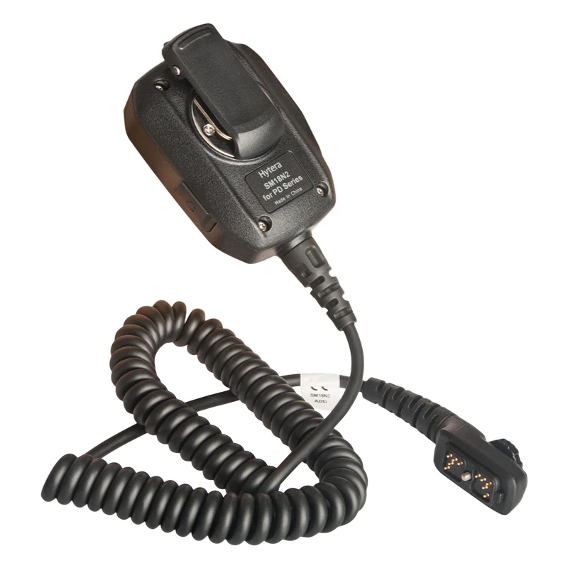 Hytera SM18N2 Microphone Two Way Radio Back Clip 3.5mm Audio Jack IP67 for Hytera HYT PD702 PD7