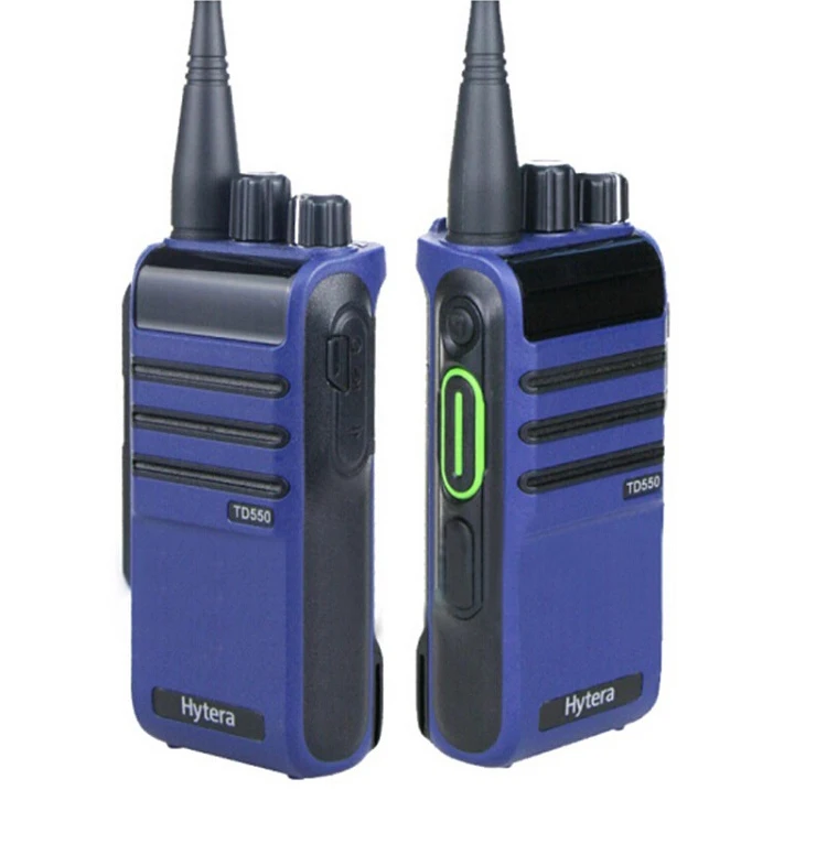 Hytera-TD550 Analog or Digital Wireless Walkie, High Power Recording Function, DMO True 2-Slot,