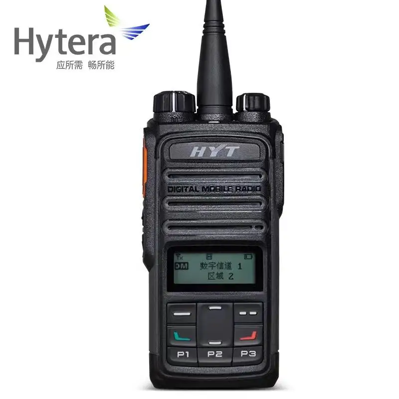 Hytera-Digital Analog Walkie Talkie, Dual Mode, Strong Penetration, Waterproof, Dustproof, Two-