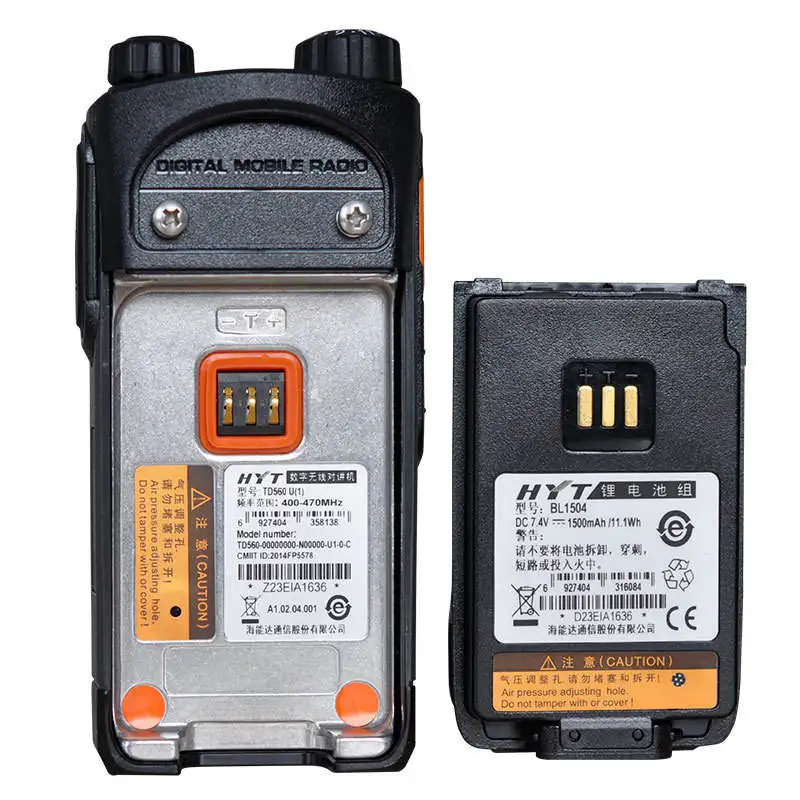 Hytera-Digital Analog Walkie Talkie, Dual Mode, Strong Penetration, Waterproof, Dustproof, Two-