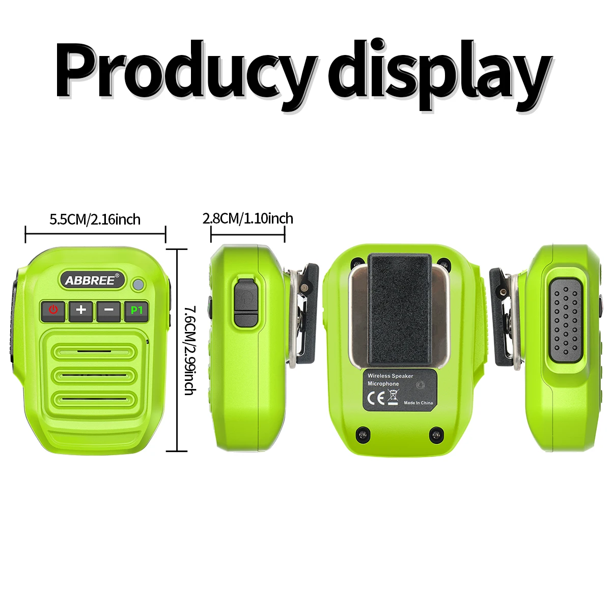 IP67 Waterproof Bluetooth Speaker Mic for Baofeng UV-5R & Quansheng Walkie Talkies – Ultimate A