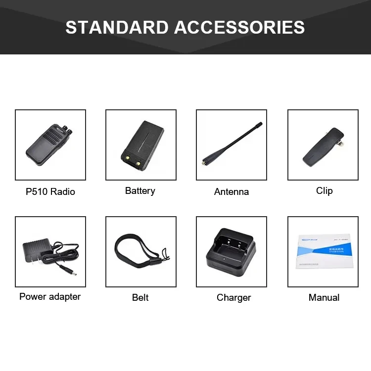 Kirisun-Two Way Radio Upgrade Walkie Talkie, VHF, UHF, Dual Band, PT5200, P510, DMR