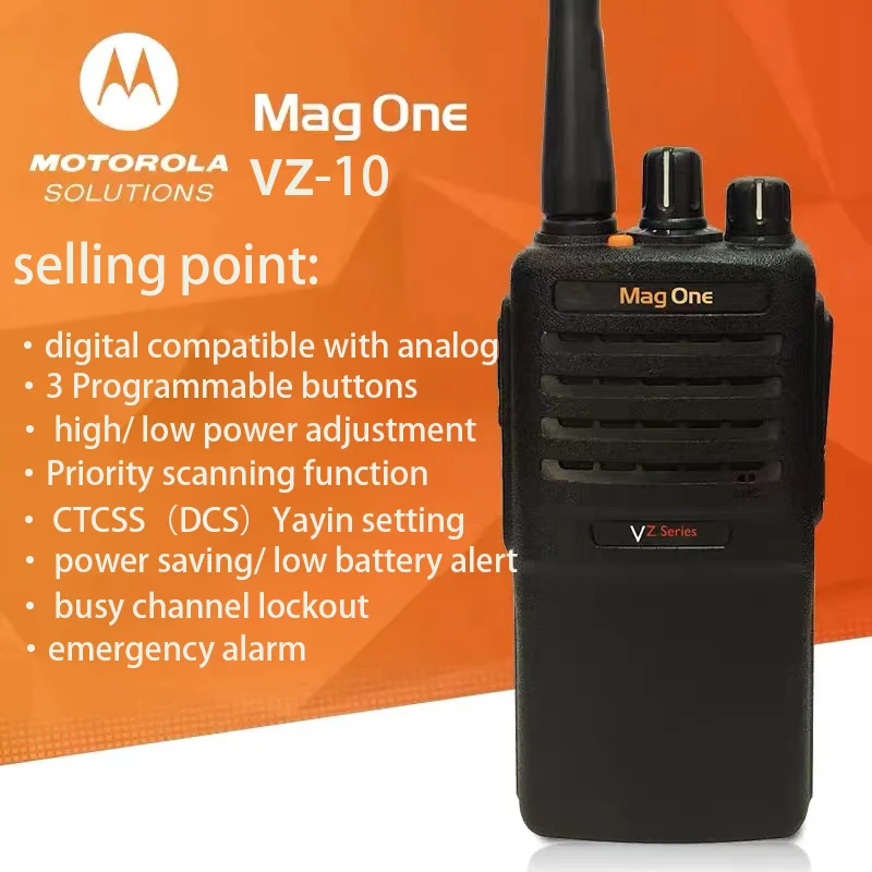 Magone-Original Waterproof Remote Walkie-Talkie for MOTOROLA VZ-10, High Power, Handheld, Two-W