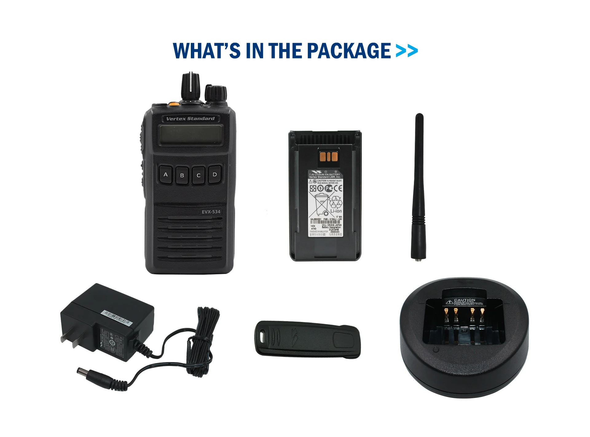 Motorola-Digital Walkie Talkie, Two Way Radio, Analog, Portable, UHF, VHF, EVX-534