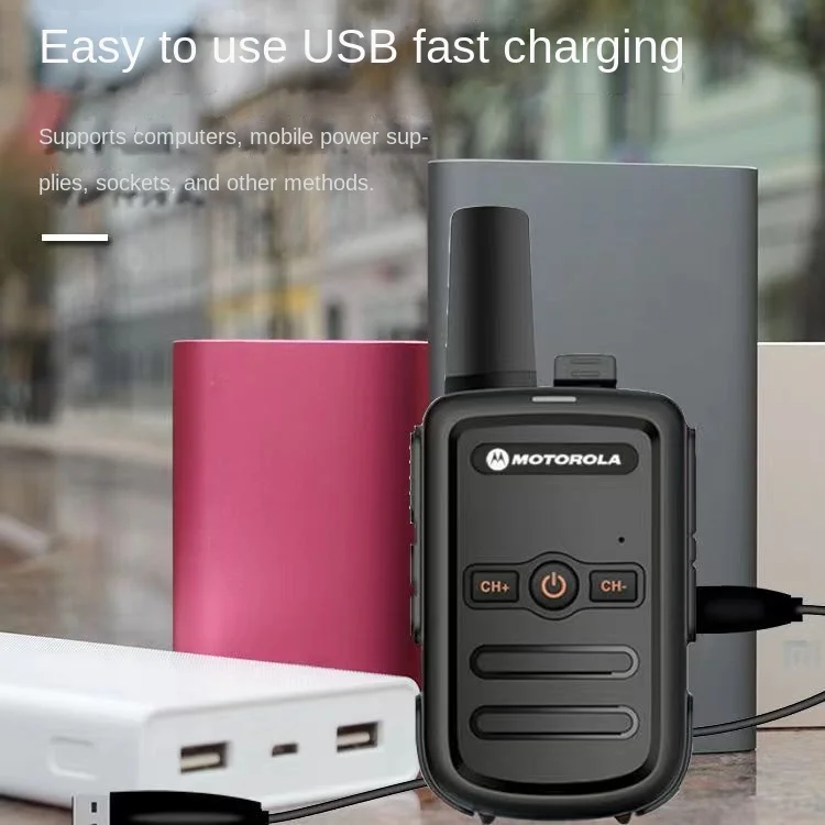 Motorola Walkie Talkie GP518 Portable Two-Way Radio 16 Channels UHF 400-470MHz Walkie-talkies R