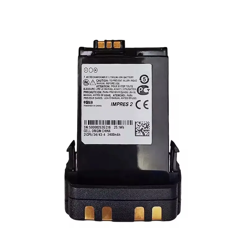 Motorola PMNN4486 7.4V 3400mAh Li-Ion IMPRES PMNN4486A APX IMPRES 2 IP68 APX6000 APX7000 APX800