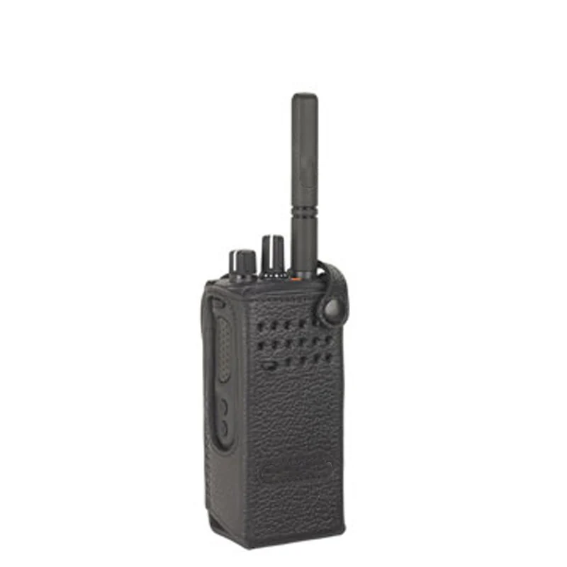 Portable Walkie Talkie Hard Leather Carry Case for Motorola, XPR7000, XPR7350, XPR7350e, DGP805