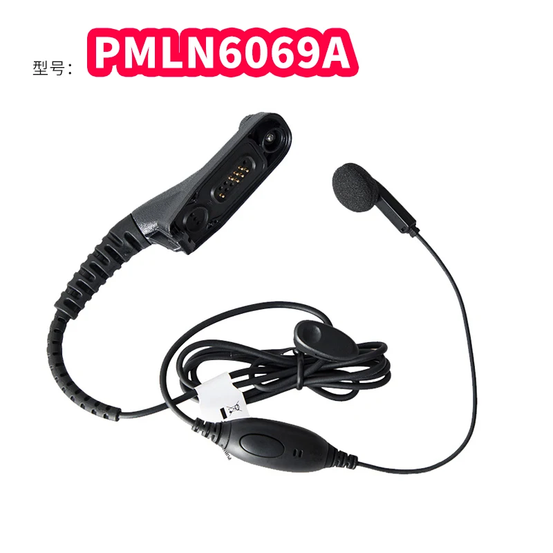 Microphone PMLN6069 PMLN6069A WalkieTalkie Earbud w/ Inline PTT Motorola MTP6000 MTP6650 TETRA
