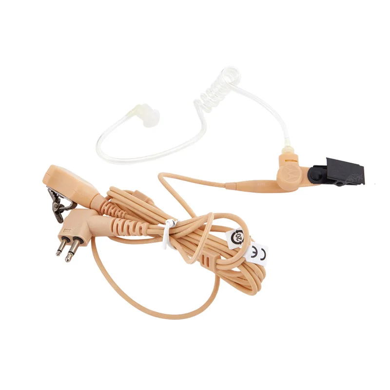 2-Wire Surveillance Kit with Clear Acoustical Tube, MOTOROLA CP040 CP140 DP1400 CP200 EP450 PML