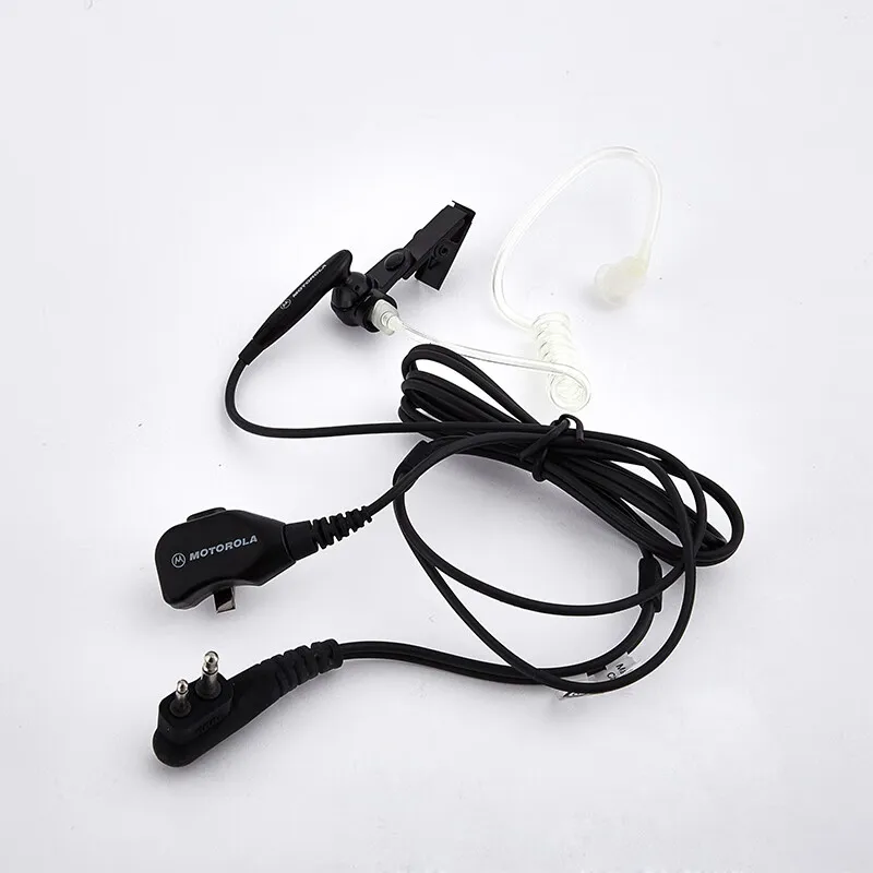 2-Wire Surveillance Kit with Clear Acoustical Tube, MOTOROLA CP040 CP140 DP1400 CP200 EP450PMLN