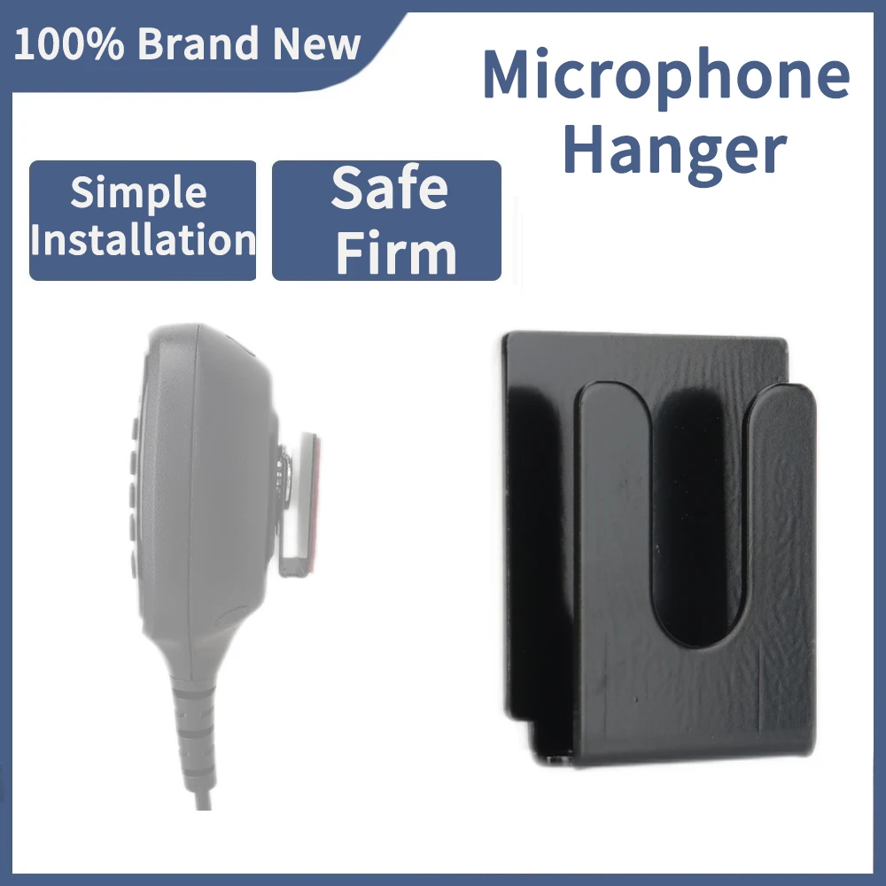 Universal Microphone Holder Hand Hook Clip for Motorola, Kenwood, YEASU, TYT, Hytera & BAOFENG 