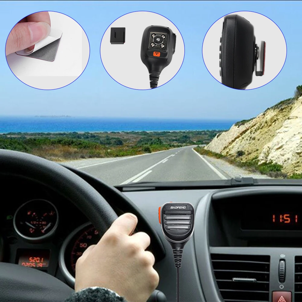 Universal Microphone Holder Hand Hook Clip for Motorola, Kenwood, YEASU, TYT, Hytera & BAOFENG 