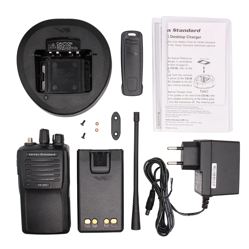Portable Two Way Radio Replace for Vertex Standard VX-261, UHF/VHF Walkie Talkie, Walkie Talkie