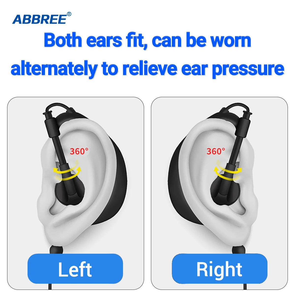 Premium 3.5mm Walkie Talkie Headset - Stereo Earpieces for Baofeng UV-5R, BF-888S, UV-21 & Quan