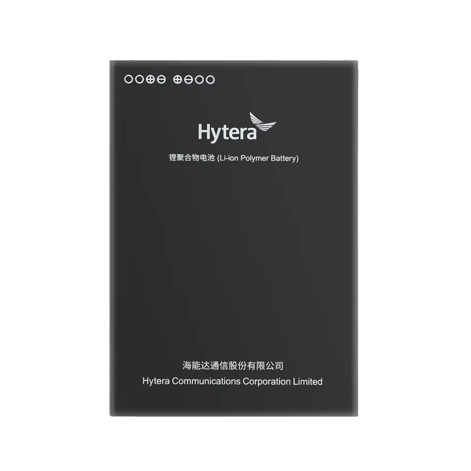 Hytera Bp4501 Battery Radio Li-ion Polymer 4500mAh High Capacity for Hytera Pnc460 / Pnc460u Poc Walkie-talkie - front view Hytera BP4501 Akku, Li-Ion-Polymer 4500mAh hohe Kapazität für Hytera PNC460/PNC460U POC Walkie-Talkie