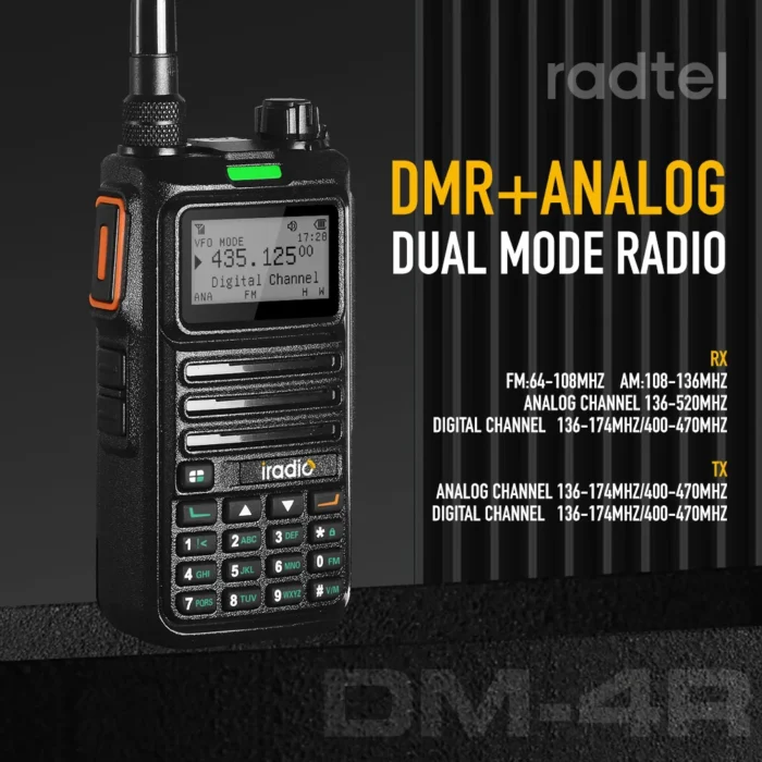 Iradio Dm-4r Two Way Radio - package contents