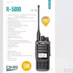 Iradio R-5000 Two Way Radio - detail view