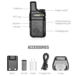 Iradio Two Way Radio - package contents