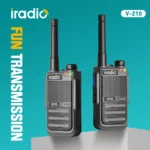 Iradio V210 Two Way Radio - in-hand use