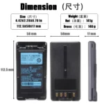 Kenwood Knb-70lex Batteries - in-hand use
