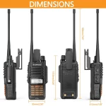 Baofeng UV-9R PLUS Walkie Talkies - Waterproof 10W Portable CB Ham Radio | VHF UHF 2-Way 10KM Communication - Image 2