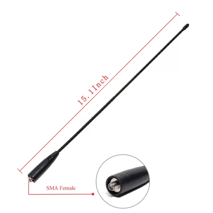 AR-771 Tri Band Antenna - VHF UHF Whip for Baofeng Walkie Talkies | SMA Female Soft Antenna for Ham Radio - Image 6