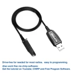 Baofeng UV-9R Waterproof USB Programming Cable | PL2303 Chip for Walkie Talkie & Ham Radio - Image 3