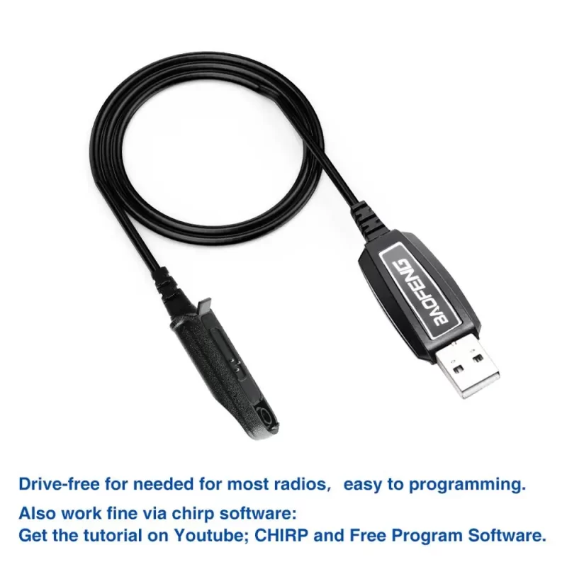 Baofeng UV-9R Waterproof USB Programming Cable | PL2303 Chip for Walkie Talkie & Ham Radio - View 3