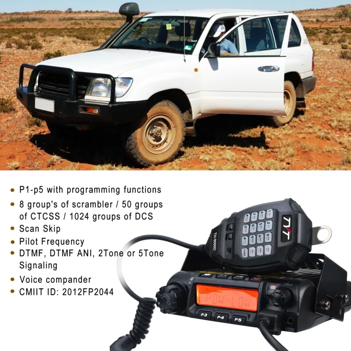 TYT TH-9000D 66-88MHz 200CH 45W High Output Power Scrambler DTMF Mobile Radio Transceiver