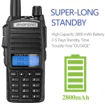 Baofeng UV-82 Walkie Talkie - 8W Dual Band VHF UHF Portable Radio for Hunting & PTT Communication - Image 2