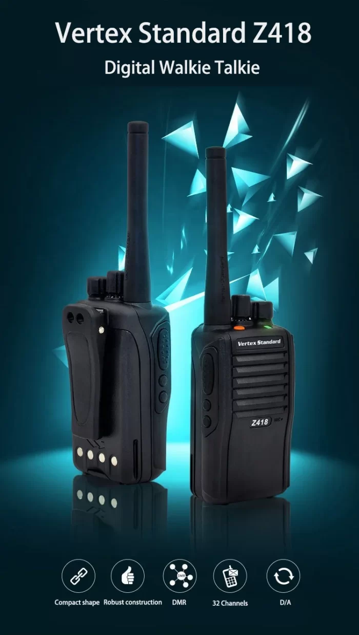 Portable Two-Way Radio Intercom, Digital DMR for MOTOROLA Z418 Magone Walkie-talkie, UHF - Image 4