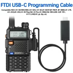 FTDI USB-C Programming Cable for Baofeng UV-5R & Quansheng Walkie Talkies - Easy Plug and Play - Image 6