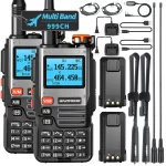 Baofeng UV K61 Walkie Talkie - Multi Band 999CH, Type-C DTMF, Long Range, NOAA Compatible - Ideal for UV-5R, K6, K5 Ham Radio Users