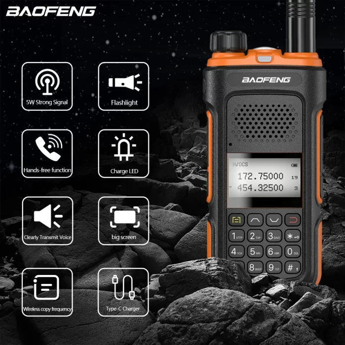 Baofeng UV-10 Pro Walkie Talkie: Dual Band 999CH, Type-C, Long Range, High Power Ham Radio - Image 2