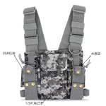 Camouflage Chest Bag for Two Way Radios | Compatible with Hytera, Motorola, GP380, GP360 & Baofeng Walkie Talkies