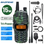Baofeng UV-X10 Walkie Talkie - 15W Long Range Dual Band Radio with USB Charger - Upgrade Your UV-5R K5 Ham Experience