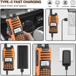 BaoFeng UV-13 PRO V2 Walkie Talkie - Dual Band, 999 Channels, Type-C Long Range Transceiver for Ham & CB Radio - Image 2