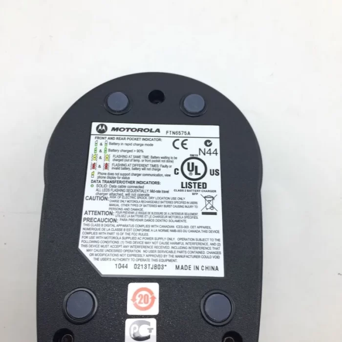 Dual Pocket Desktop Charger for MOTOROLA TETRA Radio, FTN6575, FTN6575A, MTP850, MTP850S, CEP400, MTP830S, MTP850FUG, MTP800 - Image 2